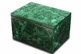 Wide Malachite Jewelry Box - DR Congo #335691-1